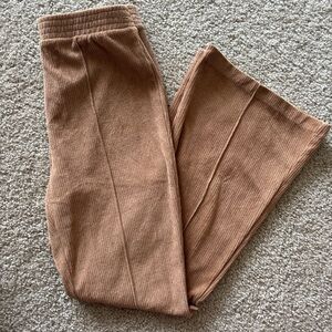 Aerie Women's Tan Corduroy Flare Pants